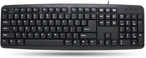 Techly Tastiera PS2 104 tasti Layout Americano Nero Techly Tastiera PS2 104 tasti Layout Americano Nero