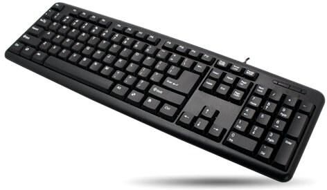 Techly Tastiera 104 tasti USB layout americano Nero Techly Tastiera 104 tasti USB layout americano Nero