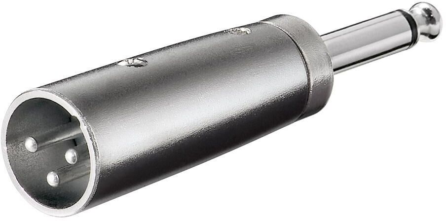 Goobay Adattatore XLR Cannon Maschio ad Audio 6,35mm Maschio Mono Goobay Adattatore XLR Cannon Maschio ad Audio 6,35mm Maschio Mono