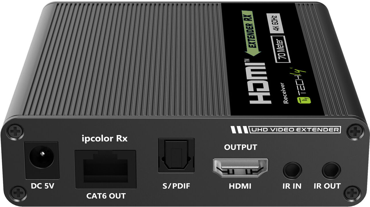 Techly Amplificatore Extender HDMI 4K fino a 70m su Cavo Cat.6/6A/7 Techly Amplificatore Extender HDMI 4K fino a 70m su Cavo Cat.6/6A/7
