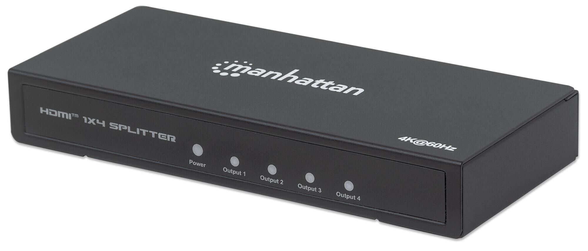 Manhattan Splitter HDMI 2.0 4K UHD 3D 4 vie