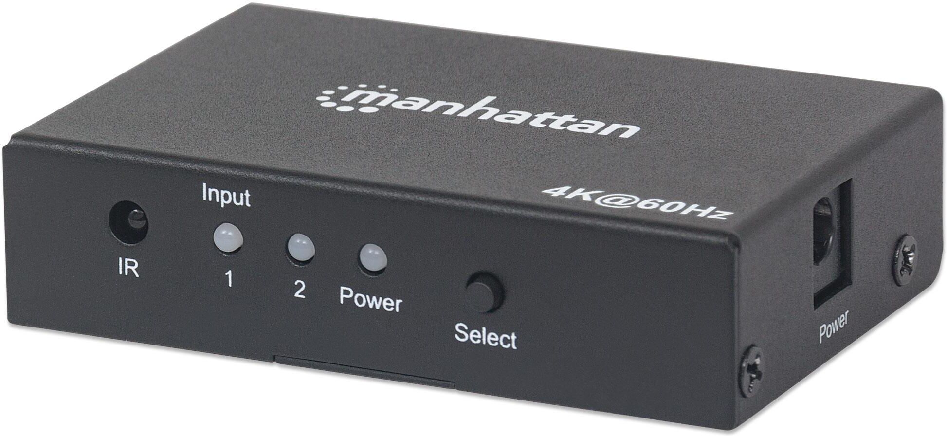 Manhattan Switch HDMI 2 porte 4K HDR 4:4:4 Manhattan Switch HDMI 2 porte 4K HDR 4:4:4