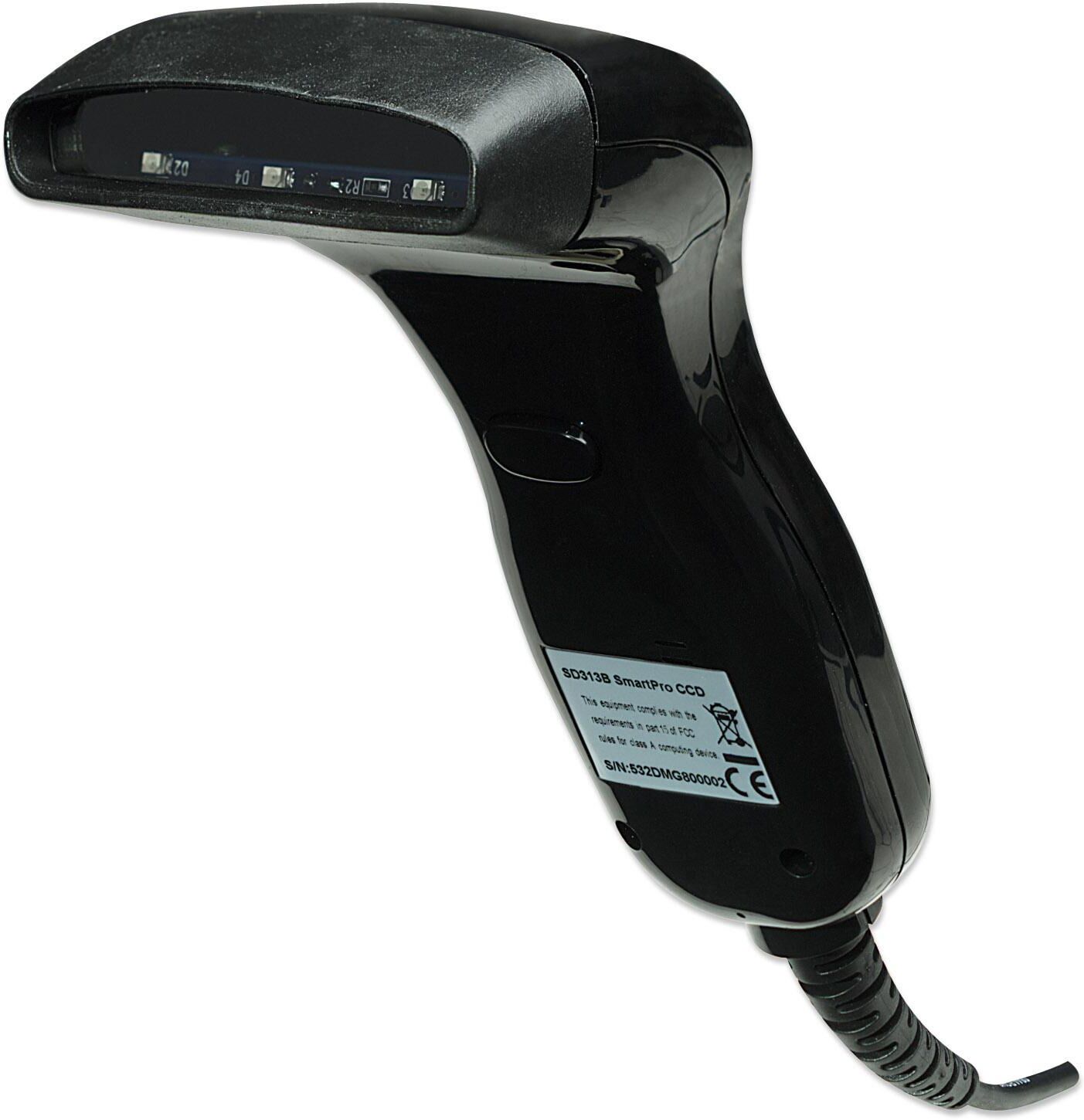 Manhattan Lettore di Codici a Barre CCD 80mm USB Retail Box Nero Manhattan Lettore di Codici a Barre CCD 80mm USB Retail Box Nero