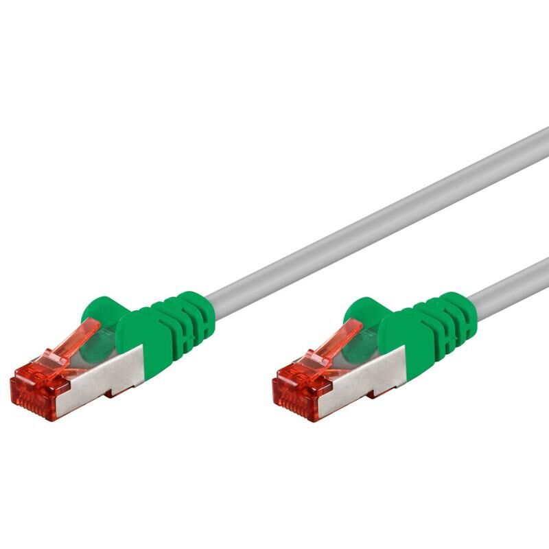 Intellinet Cavo di rete Patch Cross in Rame Cat. 5e Verde/Grigio SF/UTP 1 mt Intellinet Cavo di rete Patch Cross in Rame Cat. 5e Verde/Grigio SF/UTP 1 mt
