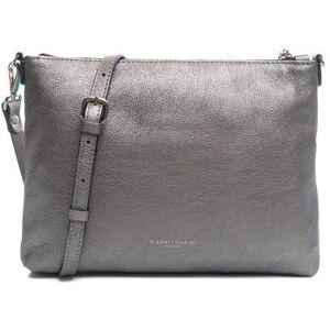 GIANNI CHIARINI METALLIC Borsa clutch in pelle