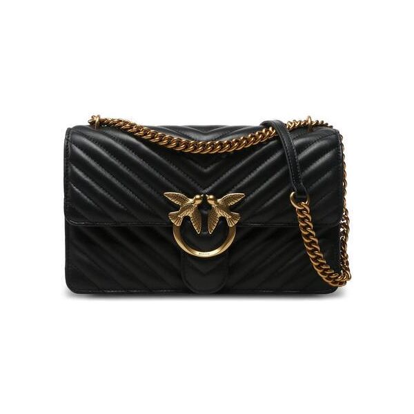 pinko classic love one borsa in pelle nappa