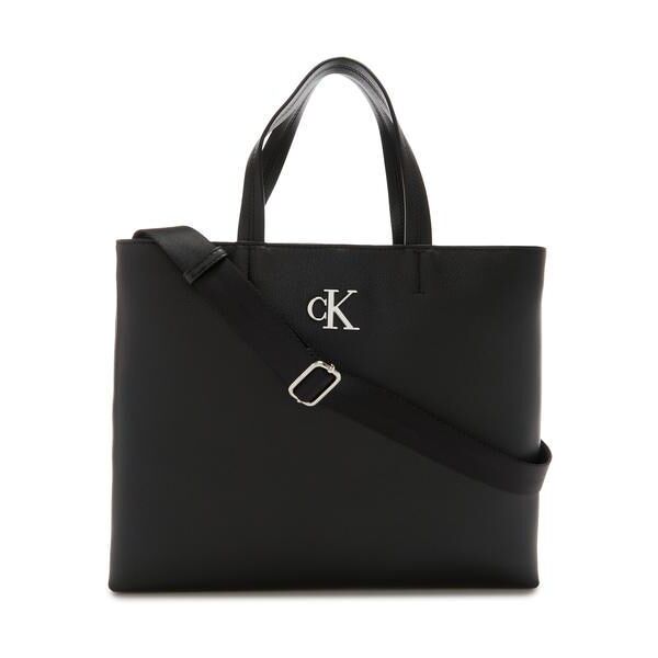 calvin klein minimal monogram slim borsa a mano, con tracolla