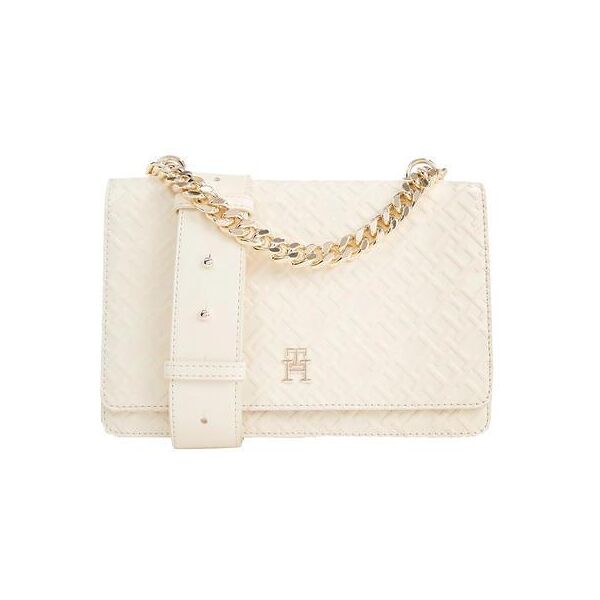 tommy hilfiger th refined mini bag a mano, con tracolla