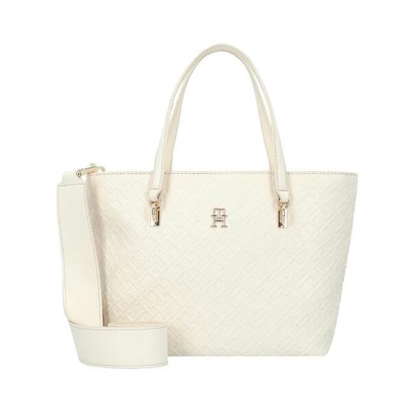 tommy hilfiger th refined small shopper con tracolla