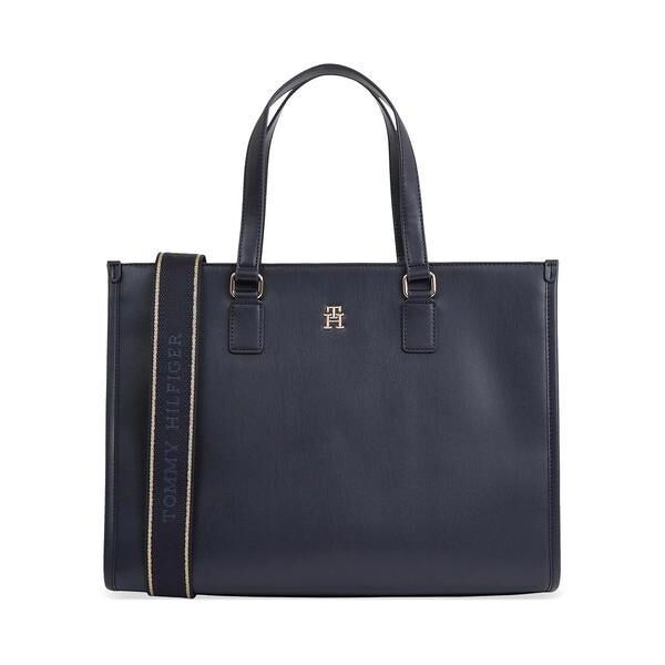 tommy hilfiger th monotype borsa a mano, con tracolla