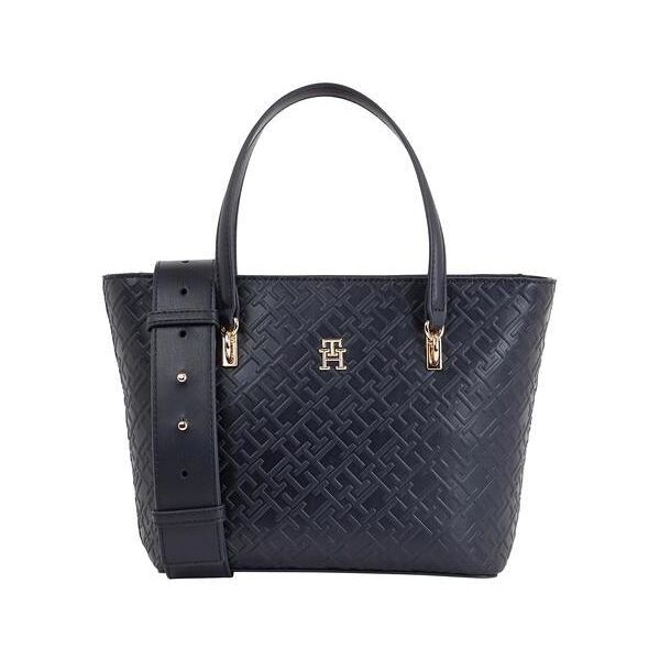 tommy hilfiger th refined small shopper con tracolla