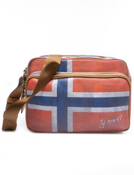 ynot flag vintage borsa reporter a tracolla con tasca