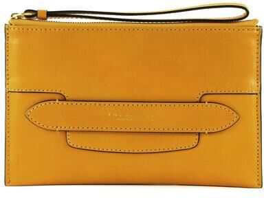 THE BRIDGE LUCREZIA Pochette con polsierina in pelle