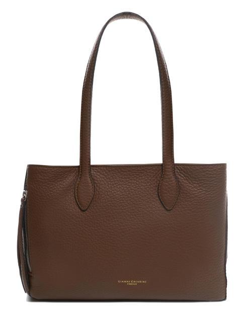 GIANNI CHIARINI POCKET Shopping bag in pelle