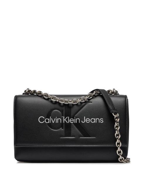 Calvin Klein SCULPTED EW MONO Borsa con flap e tracolla catena