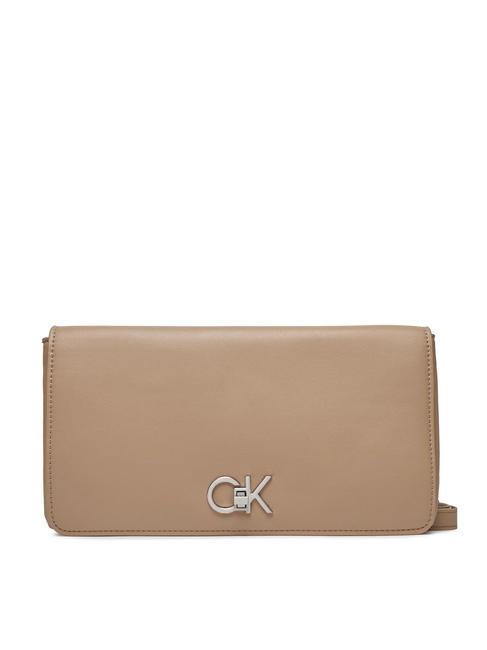 Calvin Klein RE-LOCK DOUBLE GUSETTE Pochette a tracolla