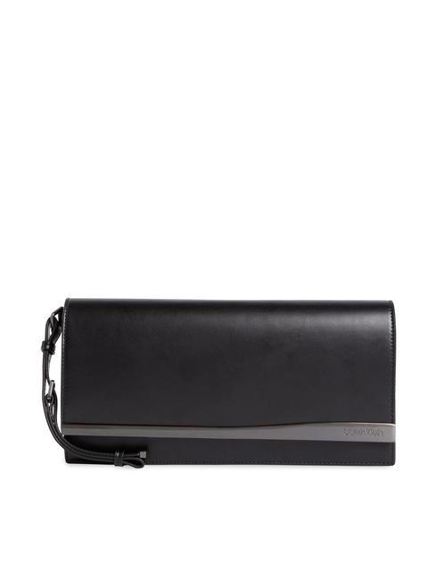 Calvin Klein METAL EDGE Borsa clutch con polsierina