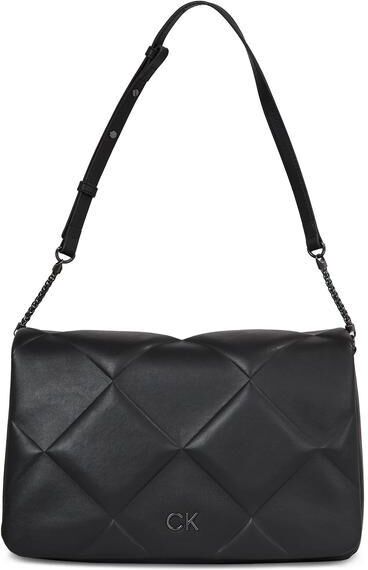 Calvin Klein RE-LOCK QUILT Borsa a spalla mico catena