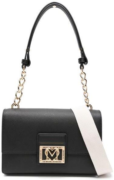 Moschino LOGO PLAQUE CHAIN Borsa piccola a spalla con tracolla