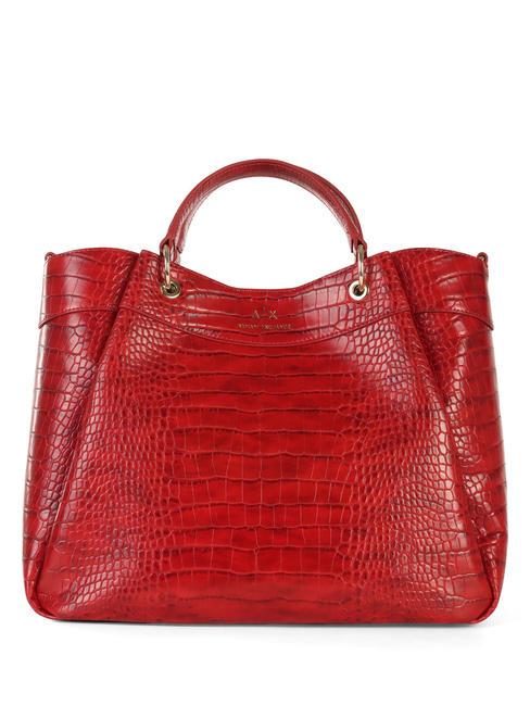 Armani CROCO PRINT Borsa a mano con tracolla