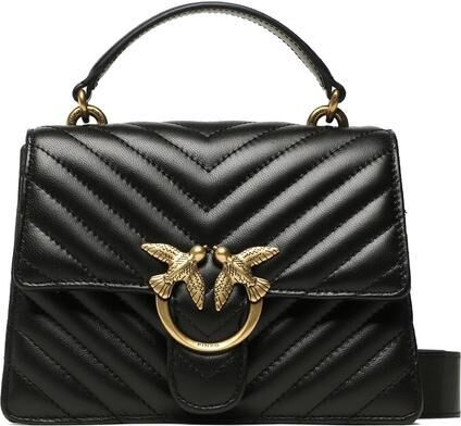 Pinko LOVE ONE Borsa cartelletta in pelle chevron