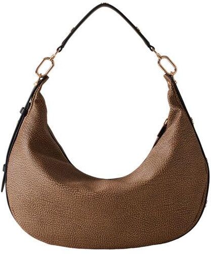 BORBONESE OYSTER COATED Borsa hobo media