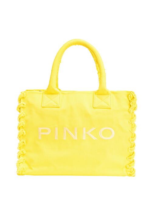 Pinko BEACH Borsa shopping in canvas riciclato