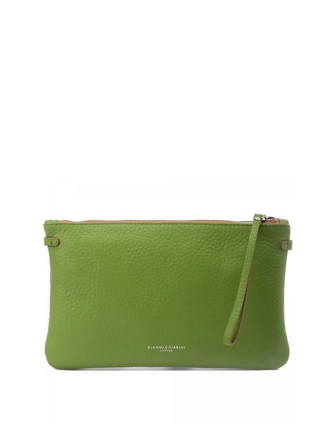 GIANNI CHIARINI HERMY Pochette in pelle martellata