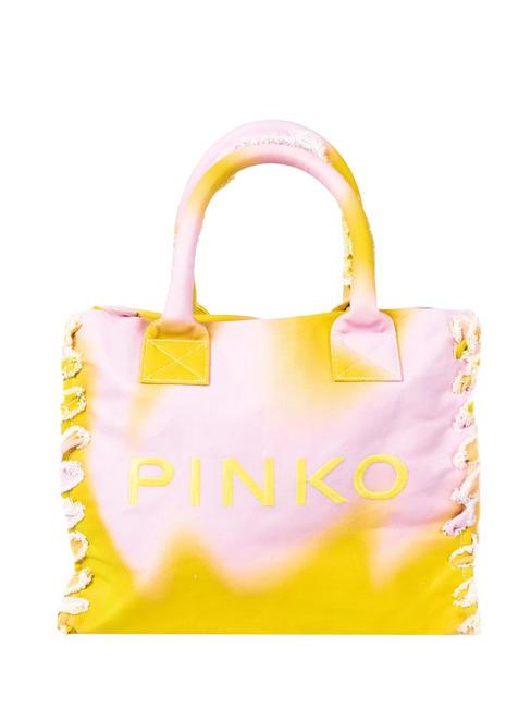 Pinko BEACH Borsa shopping in canvas riciclato