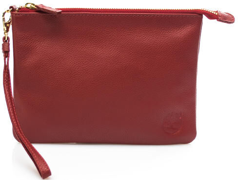 Timberland Pochette In pelle martellata, small