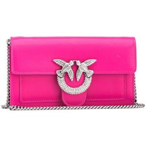 Pinko LOVE ONE Portafoglio pochette in pelle con strass