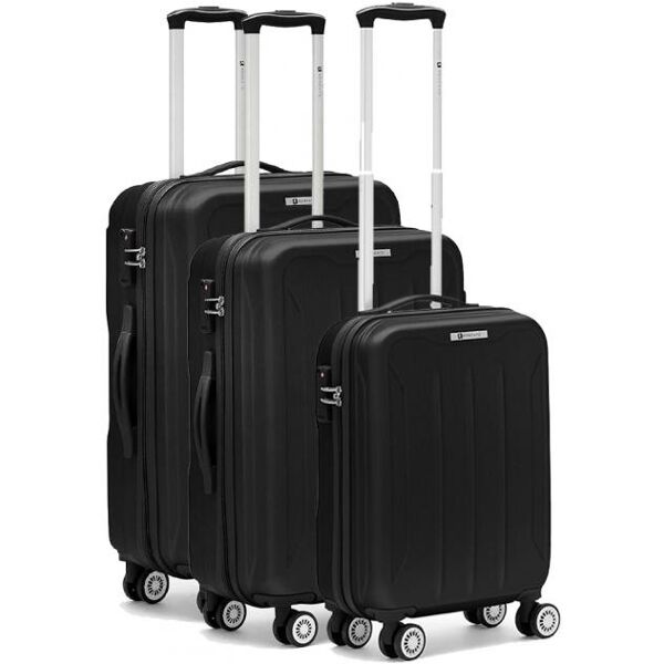 roncato flight set 3 trolley bagaglio a mano, medio, grande