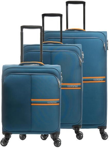 samsonite american tourister bright life set 3 trolley: cabin, medio, grande