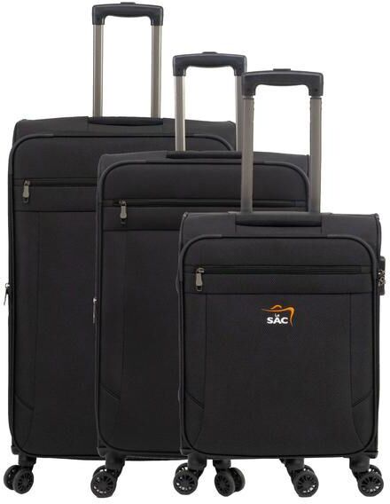 LESAC LIGHT FLY Set Trolley: Cabin, Medio e Grande Espandibili