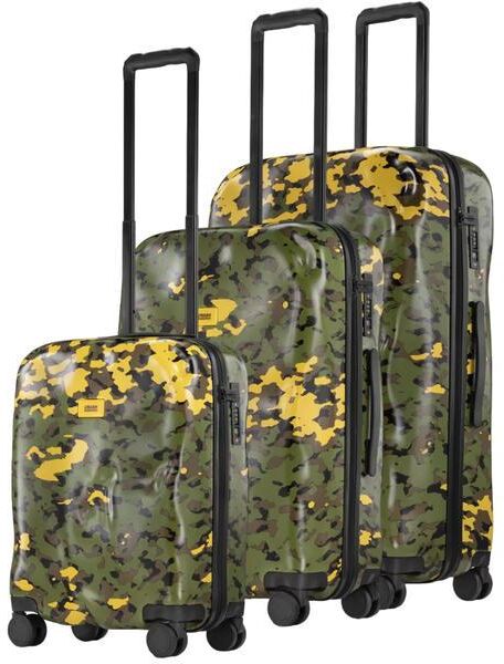 CRASH BAGGAGE ICON PATTERN Set 3 trolley: cabin, medio, grande