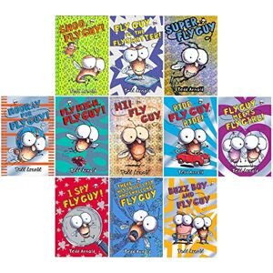 Fly Guy Set of 11 Books: Hi Fly Guy, Shoo Fly Guy, There Was an Old Lady Who Swallowed Fly Guy, Fly High, Super Fly Guy, Fly Guy vs The Flyswatter, ... Fly Girl, Buzz Boy and Fly Guy, I Spy Fly Guy