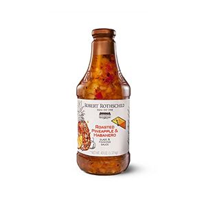 Robert Rothschild Farm Roasted Pineapple & Habanero Sauce (40oz) – Glaze & Finishing Sauce – Salsa dulce y picante para pollo, pescado, cerdo, camarones – Todo natural, sin gluten y certificado Kosher