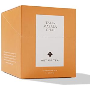 ART Bolsa de té de 12 bolsitas de pirámide de Talis Masala Chai