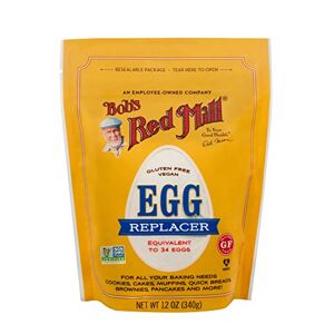 Bob's Red Mill Replacer de huevos veganos sin gluten, 12 onzas, sin colesterol seguro para los ciliacos
