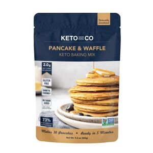 Keto and Co Pancake & Waffle Keto Baking Mix Mezcla De Harina Hot Cake Y Waffle Keto Cetogénico Orgánico