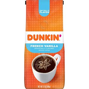 Dunkin ' Donuts French Vanilla Flavored Ground Coffee, 12 Ounces