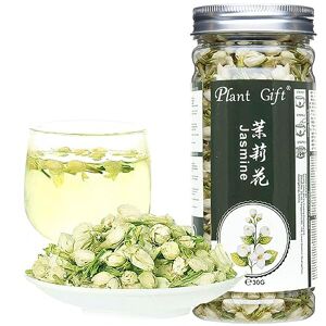 Plant Gift Jasmine Tea Dried Flowers, té de hierbas puro 100% natural, la hoja suelta, el jazmín blanco puede mezclar té verde, puede extraer aceite esencial de jazmín 30 g / 1 oz