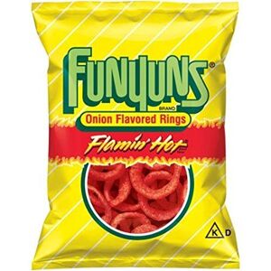 Funyuns Frito Lay, , bolsa de 6 onzas (paquete de 3) (elige sabores abajo) (Flamin' Hot)