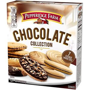 Pepperidge Farm , galletas de chocolate de 9 tazas, 18 unidades (paquete de 2 cajas) – 7 variedades de galletas, 13 oz