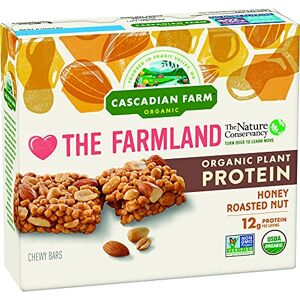 Cascadian Farm Granola Bar Organic Protein Honey Roasted Nut 8.85 Oz Case Of 12