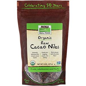 NOW Foods Raw Organic Cacao Nibs, 8-Ounce