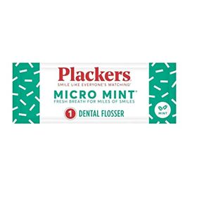 Plackers Individually Wrapped Micro Mint Dental Floss Picks, 500 Count