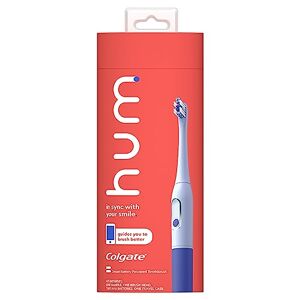 Colgate Hum by  Smart Battery Kit de cepillo para polvo de dientes, Batería, Azul