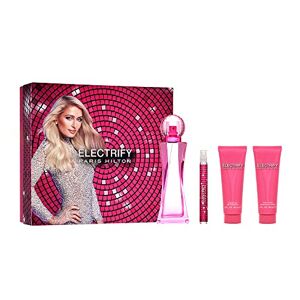 Paris Hilton Set  Electrify 4Pzs 100 ml Edp Spray + Shower Gel 90 ml + Body Lotion 90 ml + 10 ml Edp Spray de