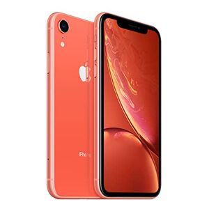 Apple iPhone XR, 128 GB, Coral Completamente desbloqueado (Reacondicionado)